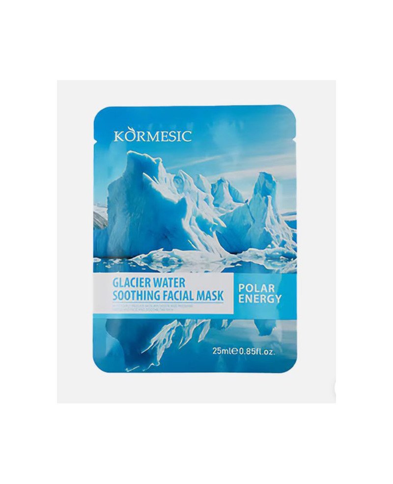 Kormesic raminamoji lakštinė kaukė su ledyniniu vandeniu | EGOSkinBeauty.lt