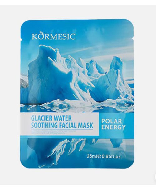 Kormesic raminamoji lakštinė kaukė su ledyniniu vandeniu | EGOSkinBeauty.lt