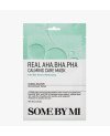 SOME BY MI Real AHA-BHA-PHA Calming Care Mask - AHA-BHA-PHA raminamoji lakštinė kaukė | EGOSkinBeauty.lt