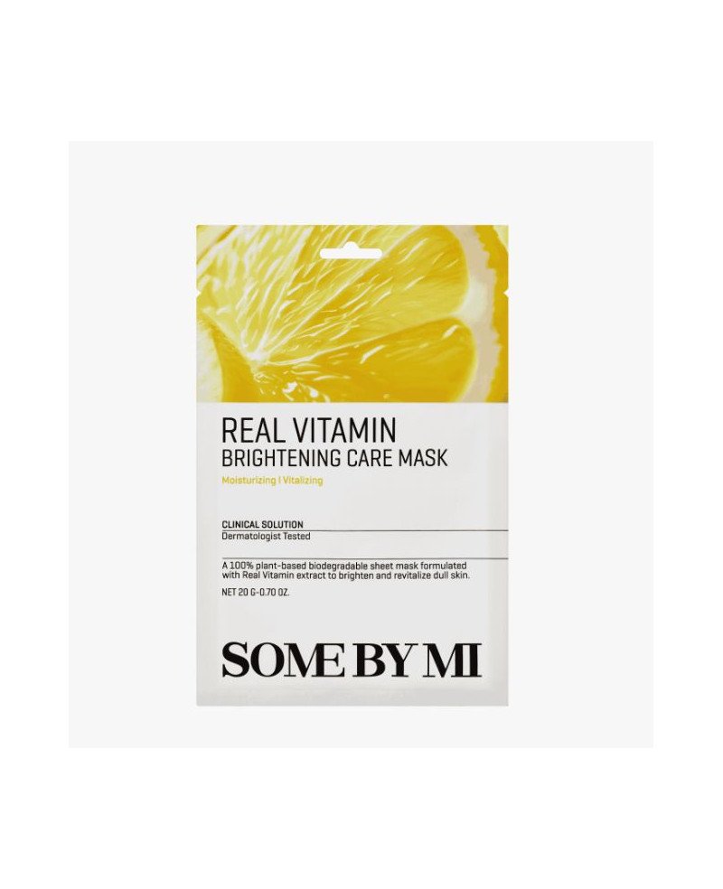 SOME BY MI Real Vitamin Brightening Care Mask - skaistinamoji kaukė su vitaminais | EGOSkinBeauty.lt
