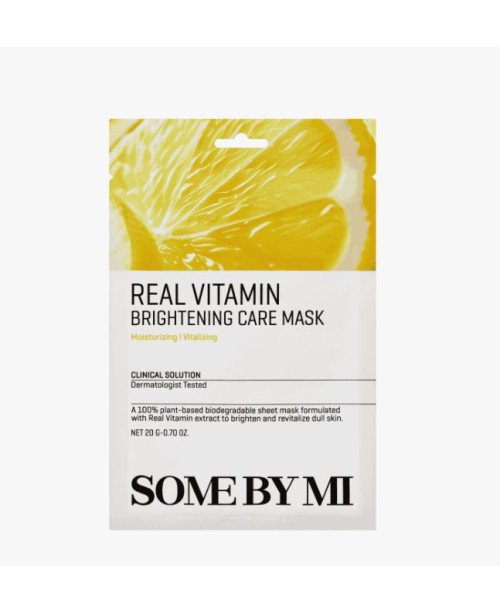 SOME BY MI Real Vitamin Brightening Care Mask - skaistinamoji kaukė su vitaminais | EGOSkinBeauty.lt