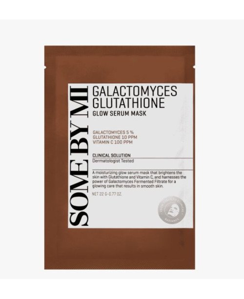 SOME BY MI Galactomyces Glutathione Glow - švytėjimo suteikianti lakštinė kaukė | EGOSkinBeauty.lt
