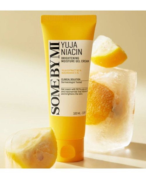 SOME BY MI Yuja Niacin Brightening Moisture Gel Cream - skaistinamasis drėkinamasis gelinis kremas | EGOSkinBeauty.lt