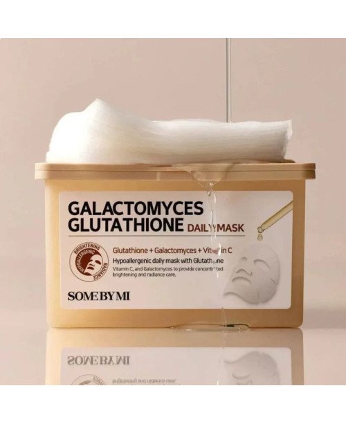 SOME BY MI Galactomyces Glutathione - lakštinės veido kaukės | EGOSkinBeauty.lt
