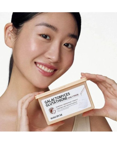 SOME BY MI Galactomyces Glutathione - lakštinės veido kaukės | EGOSkinBeauty.lt