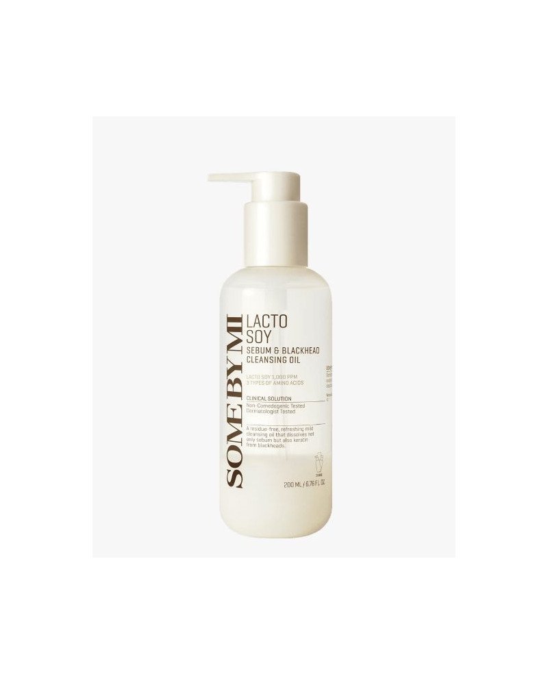 SOME BY MI Lacto Soy Sebum & Blackhead Cleansing Oil - riebalų ir inkštirų valomasis aliejus | EGOSkinBeauty.lt