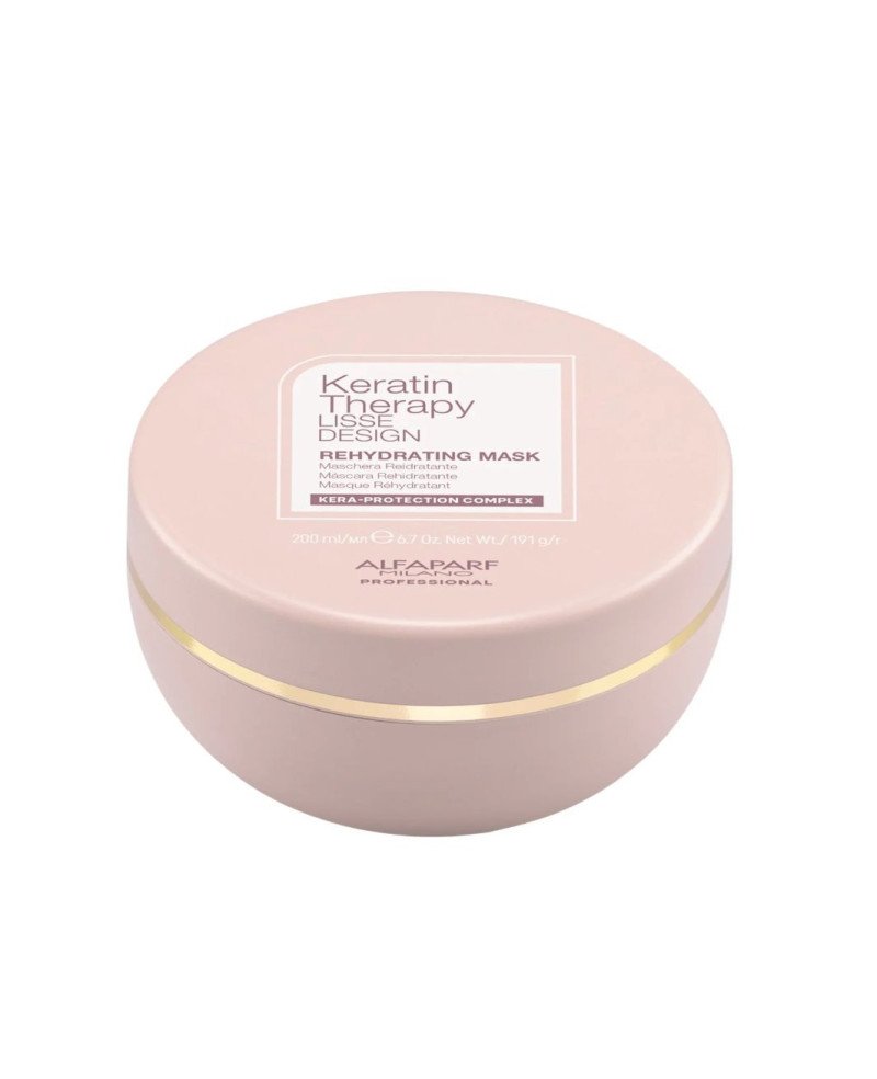 Alfaparf Milano Lisse Design Keratin Therapy Rehydrating Mask - keratino terapijos drėkinamoji kaukė | EGOSkinBeauty.lt