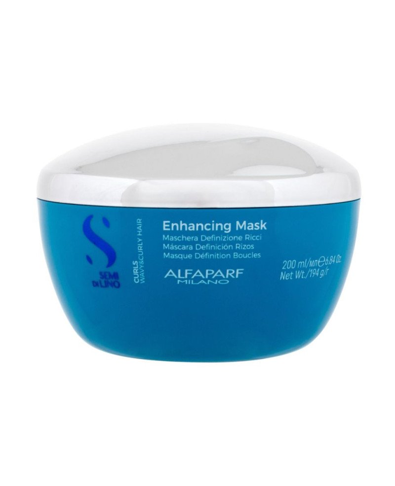 Alfaparf Milano Semi Di Lino Curls Enhancing Mask - garbanas stiprinanti kaukė | EGOSkinBeauty.lt