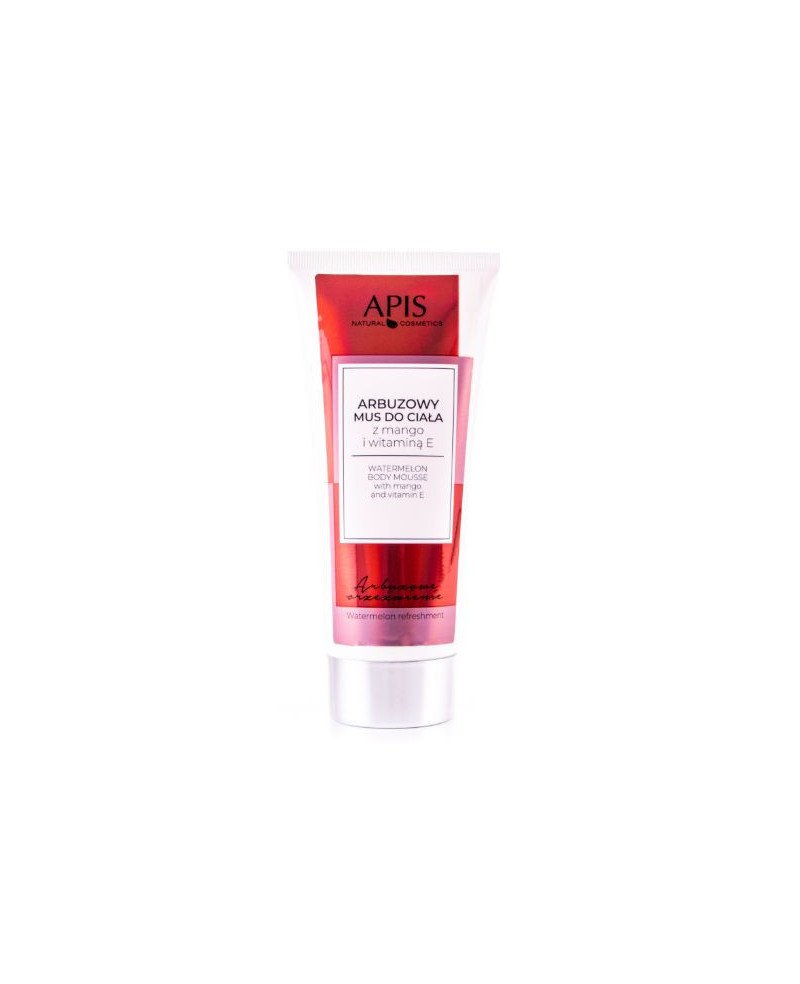 Apis Natural Cosmetics kūno putos su mangų, arbūzų ekstraktais  ir vitaminu E, 200 ml.