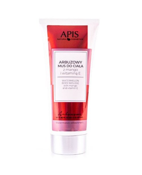 Apis Natural Cosmetics kūno putos su mangų, arbūzų ekstraktais  ir vitaminu E, 200 ml.