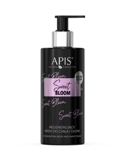 Apis Natural Cosmetics "Sweet Bloom" regeneruojamasis kūno ir rankų kremas, 300 ml.