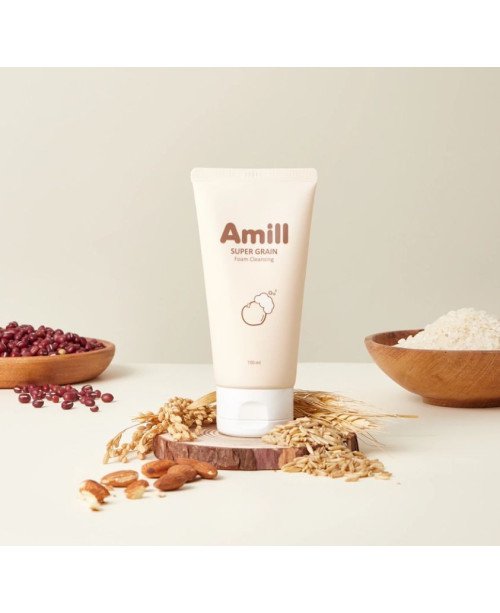 Amill Super Grain Foam Cleansing - veido valomosios putos su grūdų ekstraktais,  100 ml. | EGOSkinBeauty.lt