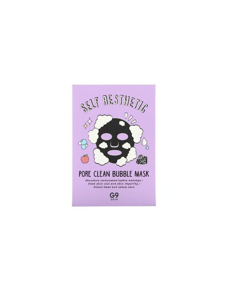 G9 SKIN putojanti veido kaukė riebiai odai poroms valyti, 1 vnt. | EGOSkinBeauty.lt