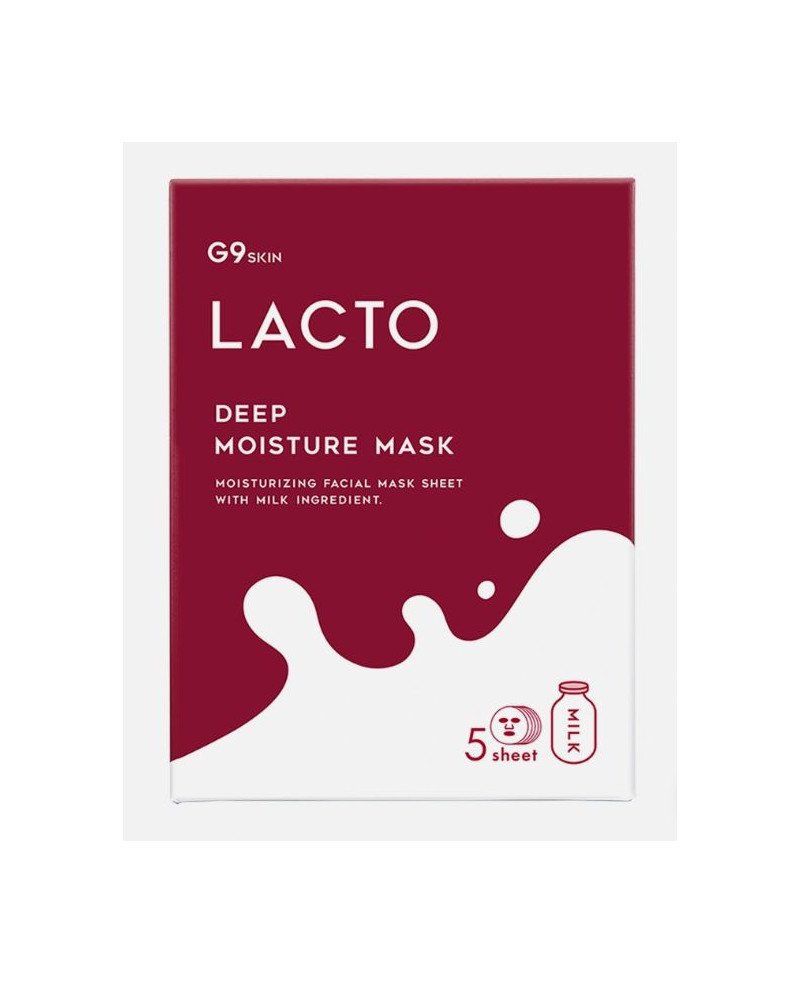 G9 SKIN drėkinamoji lakštinė veido kaukė su pieno baltymais, 1 vnt.