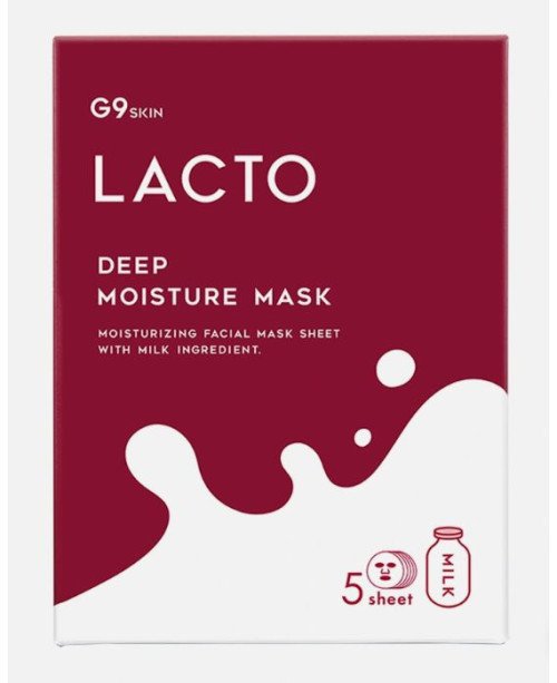 G9 SKIN drėkinamoji lakštinė veido kaukė su pieno baltymais, 1 vnt.