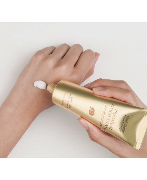 Gold Energy Snail Synergy rankų kremų rinkinys su auksu ir sraigių sekretu, 3 x 80 ml.