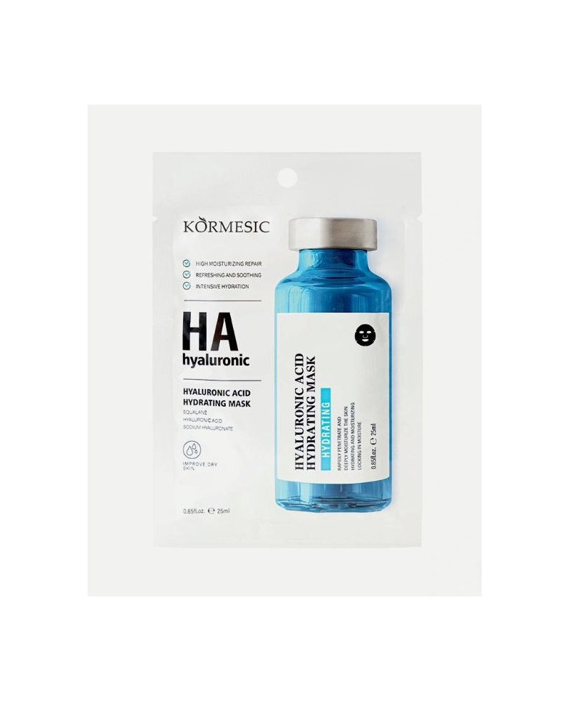 Kormesic drėkinamoji hialurono rūgšties lakštinė kaukė | EGOSkinBeauty.lt