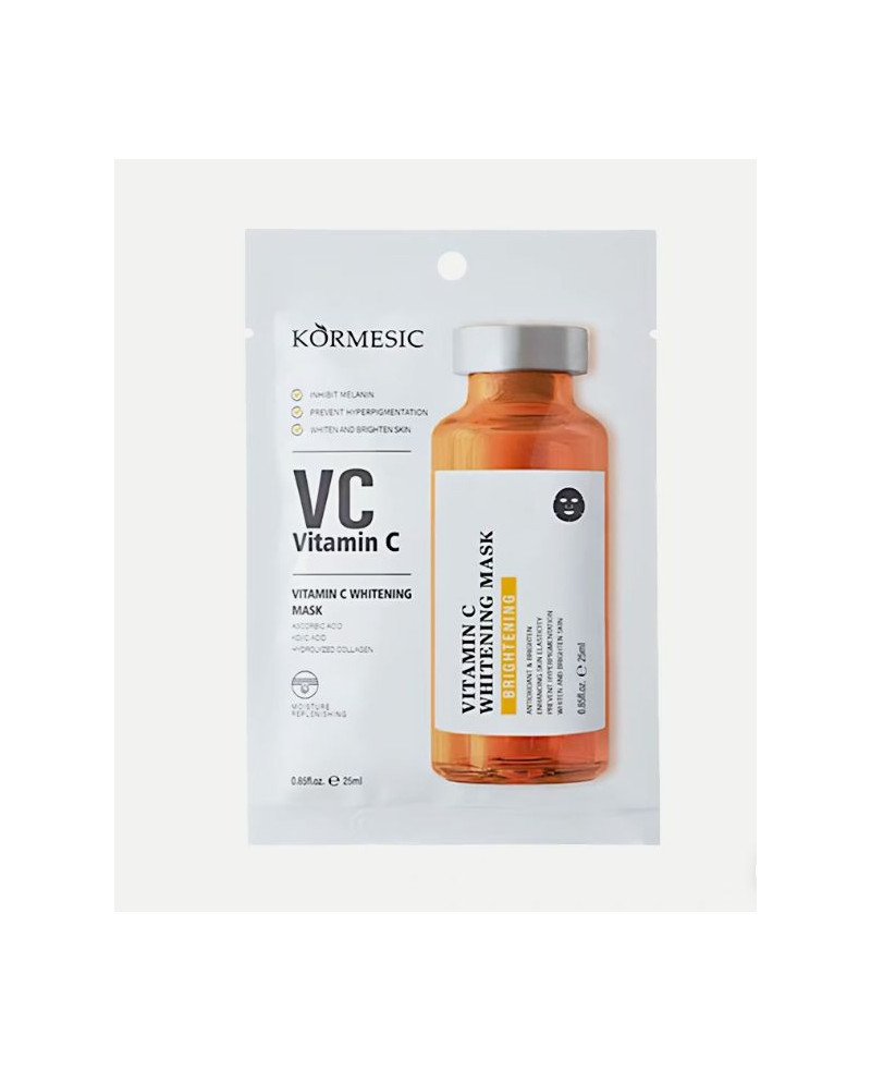 Kormesic skaistinamoji lakštinė kaukė su vitaminu C, 1 vnt.