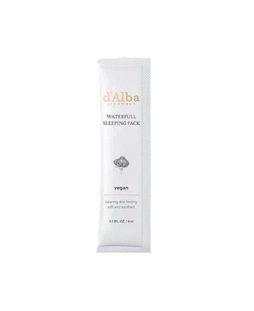 d'Alba veganiška naktinė veido kaukė, 12 x 4 ml.