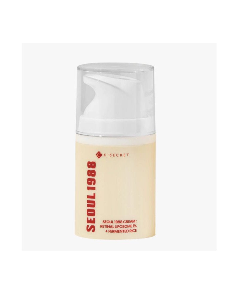 K-Secret Seoul 1988 kremas su retinolio liposomomis 1% + fermentuoti ryžiai, 50 ml.