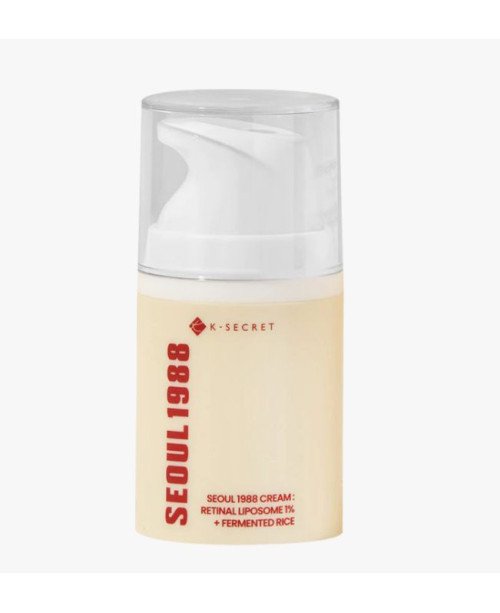 K-Secret Seoul 1988 kremas su retinolio liposomomis 1% + fermentuoti ryžiai, 50 ml.